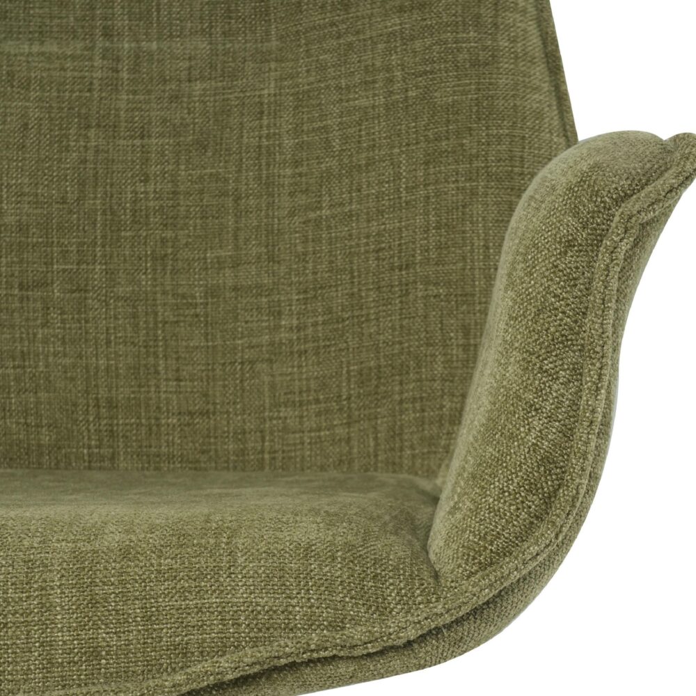 draaibare eetkamerstoelen met armleuning Livia mosgroen afbeelding 7