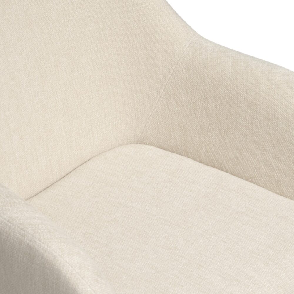 Elya beige stoffen eetkamerstoelen set van 2 afbeelding 6