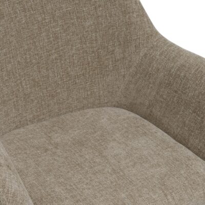 taupe stoffen eetkamerstoelen Elya afbeelding 6