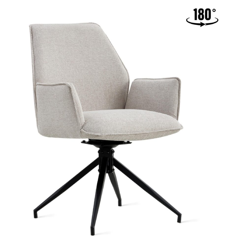 draaibare eetkamerstoelen met armleuning Emmy afbeelding 1