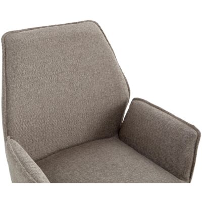 draaibare taupe eetkamerstoelen met armleuning Emmy afbeelding 7