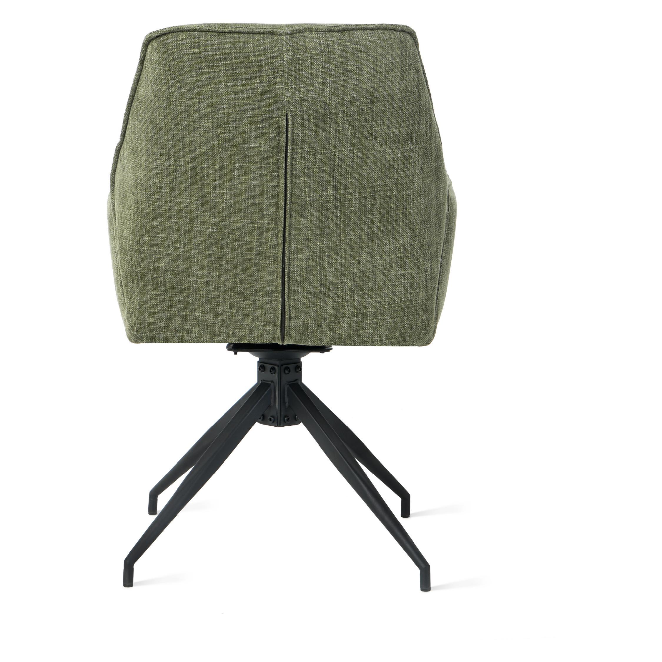 groene draaibare eetkamerstoelen met armleuning Emmy afbeelding 5