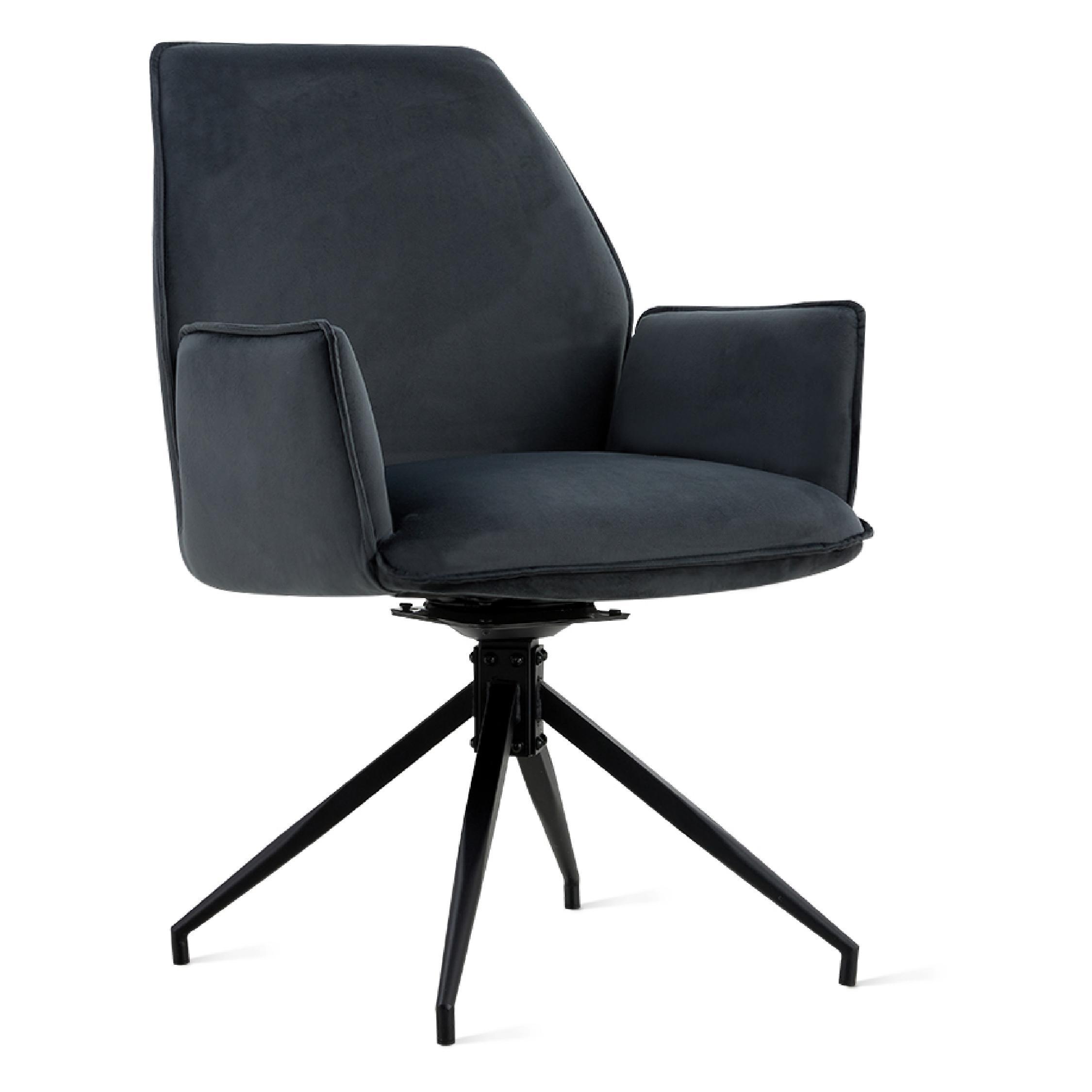 draaibare velvet eetkamerstoelen met armleuning Emmy afbeelding 3