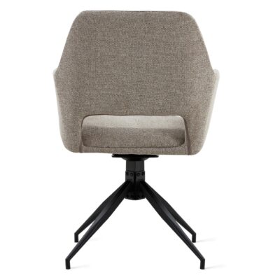 draaibare eetkamerstoelen met armleuningen Savi taupe afbeelding 6