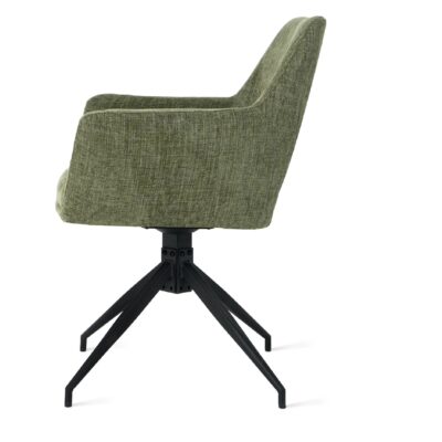 groene draaibare eetkamerstoelen met armleuningen Savi afbeelding 4