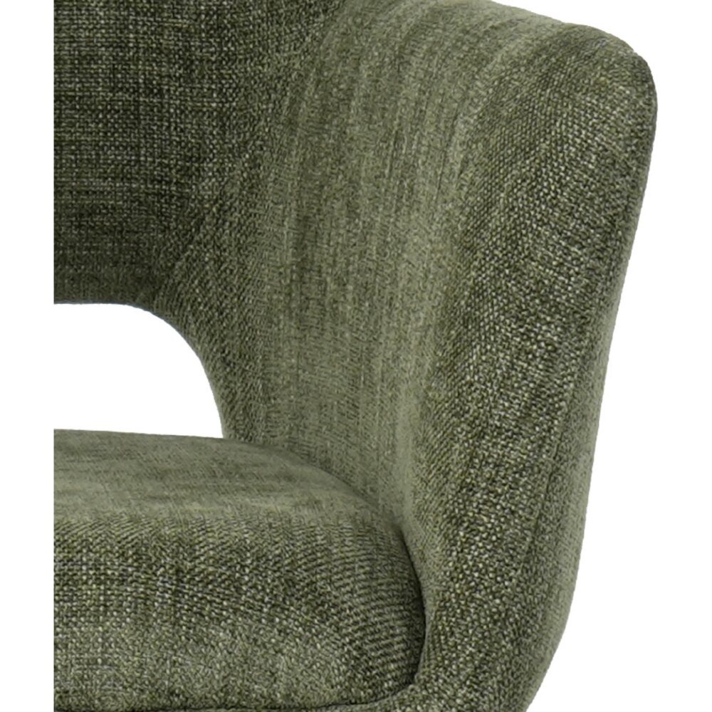 groene draaibare eetkamerstoelen met armleuningen Savi afbeelding 6