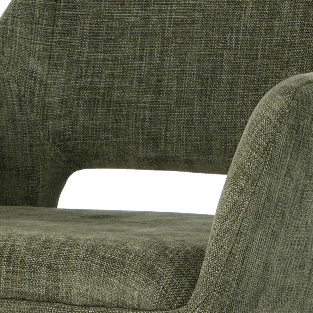 groene draaibare eetkamerstoelen met armleuningen Savi afbeelding 7