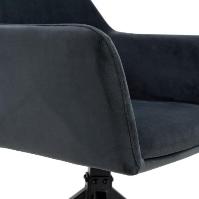 velvet draaibare eetkamerstoelen antraciet Savi afbeelding 8