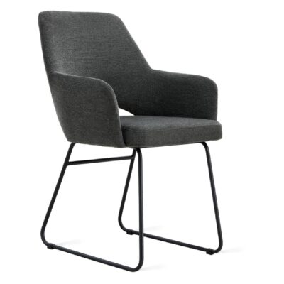 eetkamerstoelen Jill antraciet linnen afbeelding 2
