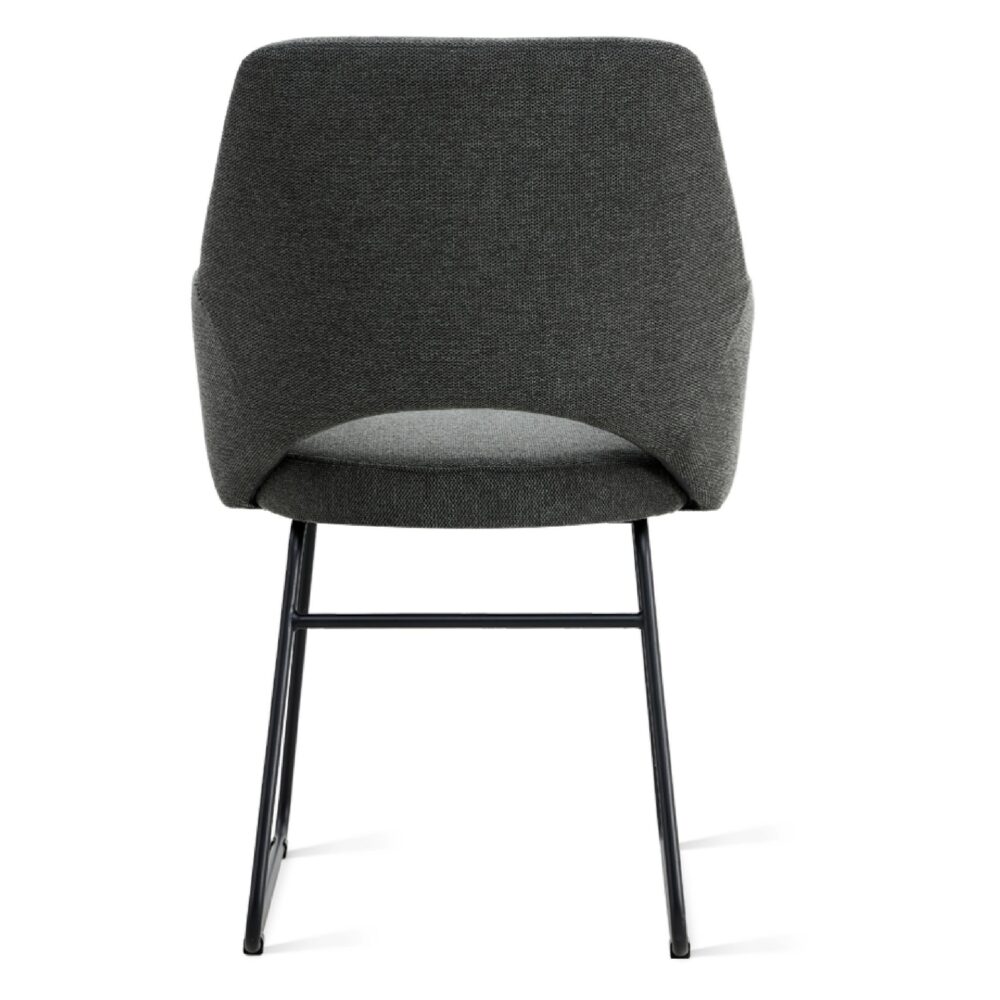eetkamerstoelen Jill antraciet linnen afbeelding 4