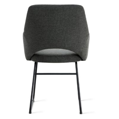 eetkamerstoelen Jill antraciet linnen afbeelding 4