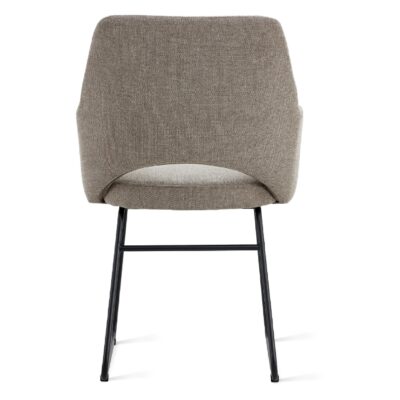eetkamerstoelen Jill taupe linnen afbeelding 4