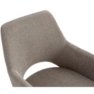 eetkamerstoelen Jill taupe linnen afbeelding 5