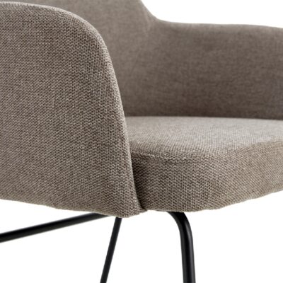 eetkamerstoelen Jill taupe linnen afbeelding 6