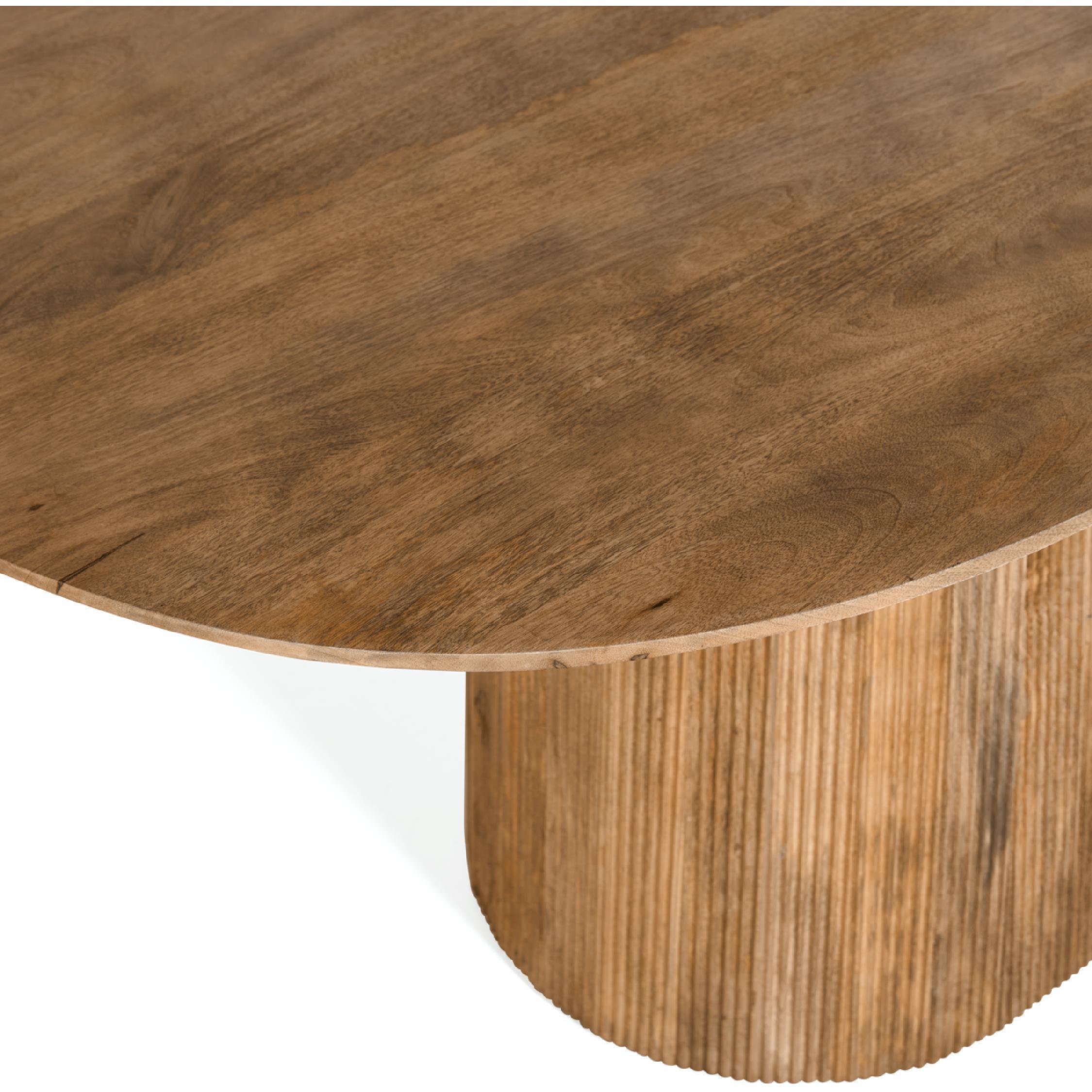 ovale mangohouten eettafel Nala 230 cm afbeelding 4
