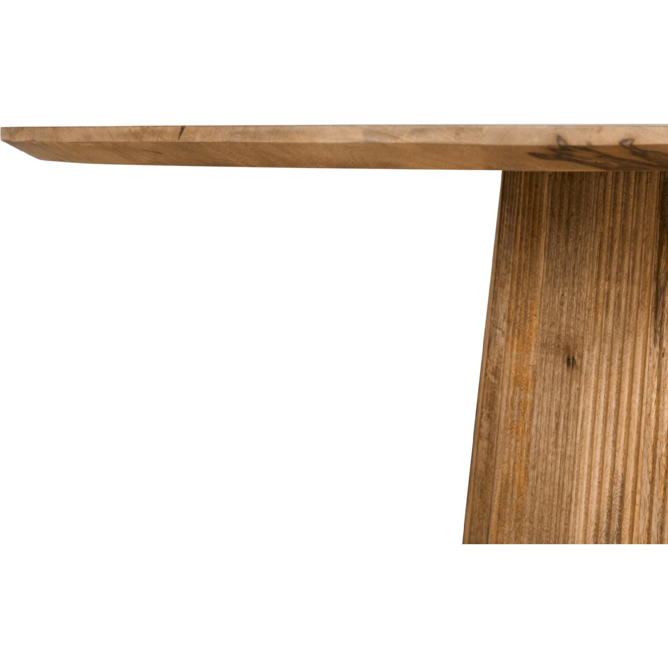 ovale mangohouten eettafel Nala 230 cm afbeelding 5