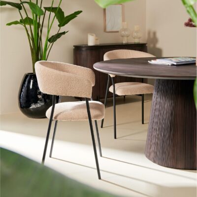 ronde mangohouten eettafel Nala 150 cm afbeelding 2