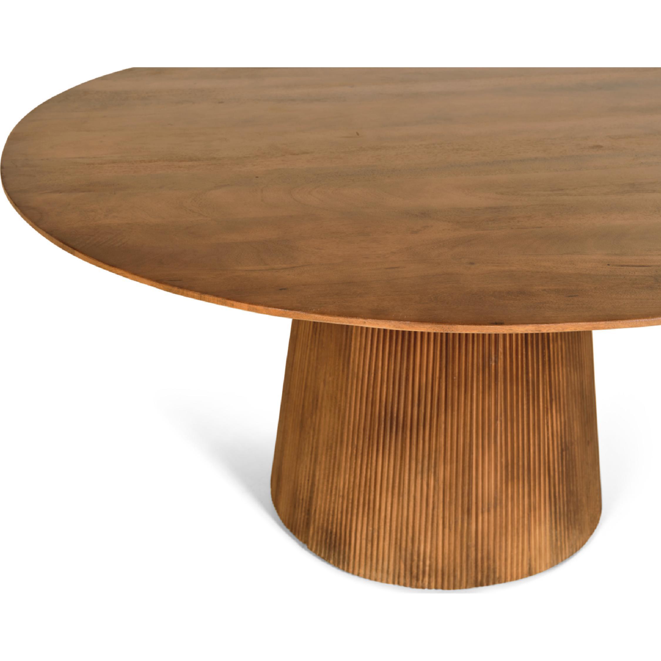 ronde mangohouten eettafel Nala 120 cm afbeelding 6