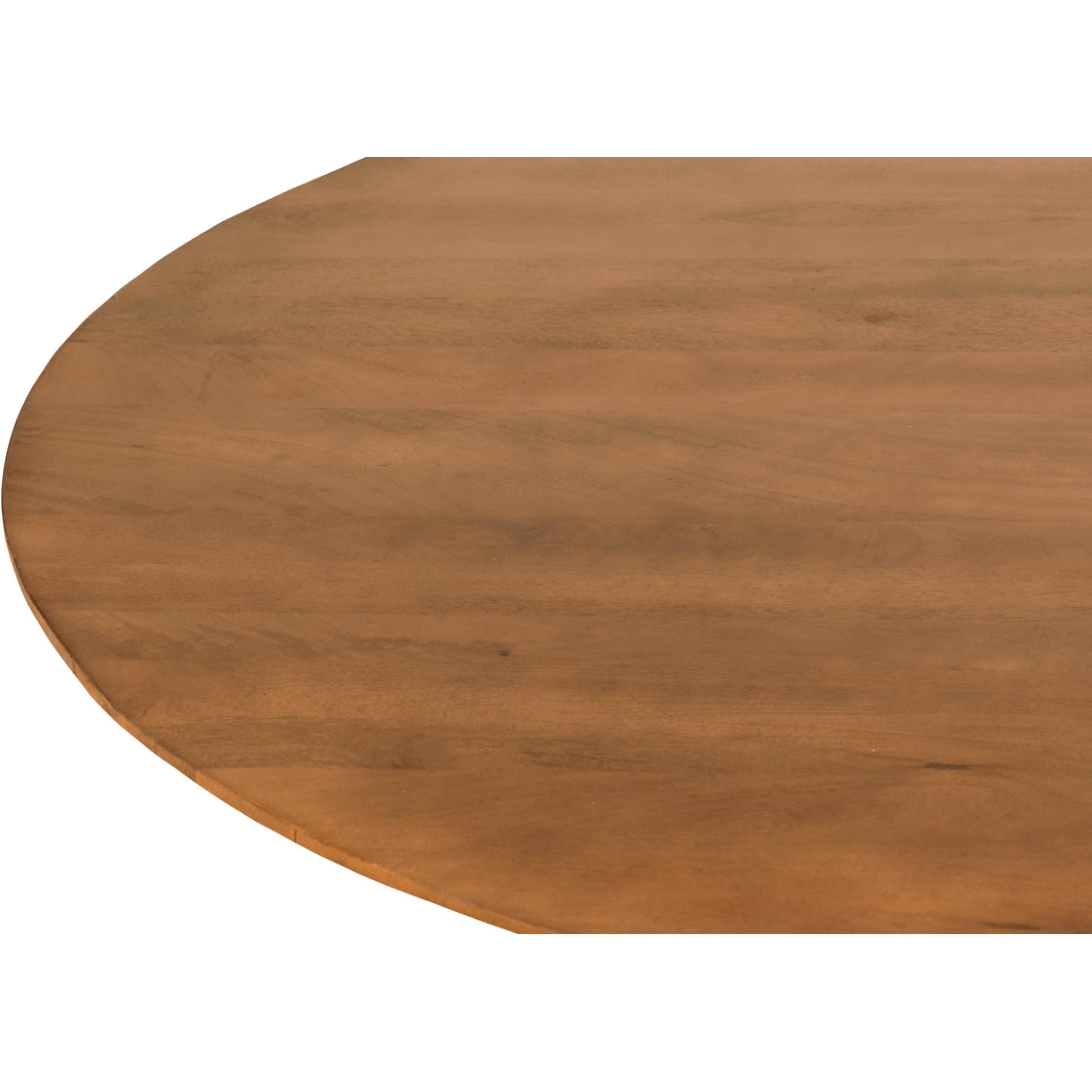 ronde mangohouten eettafel Nala 120 cm afbeelding 4
