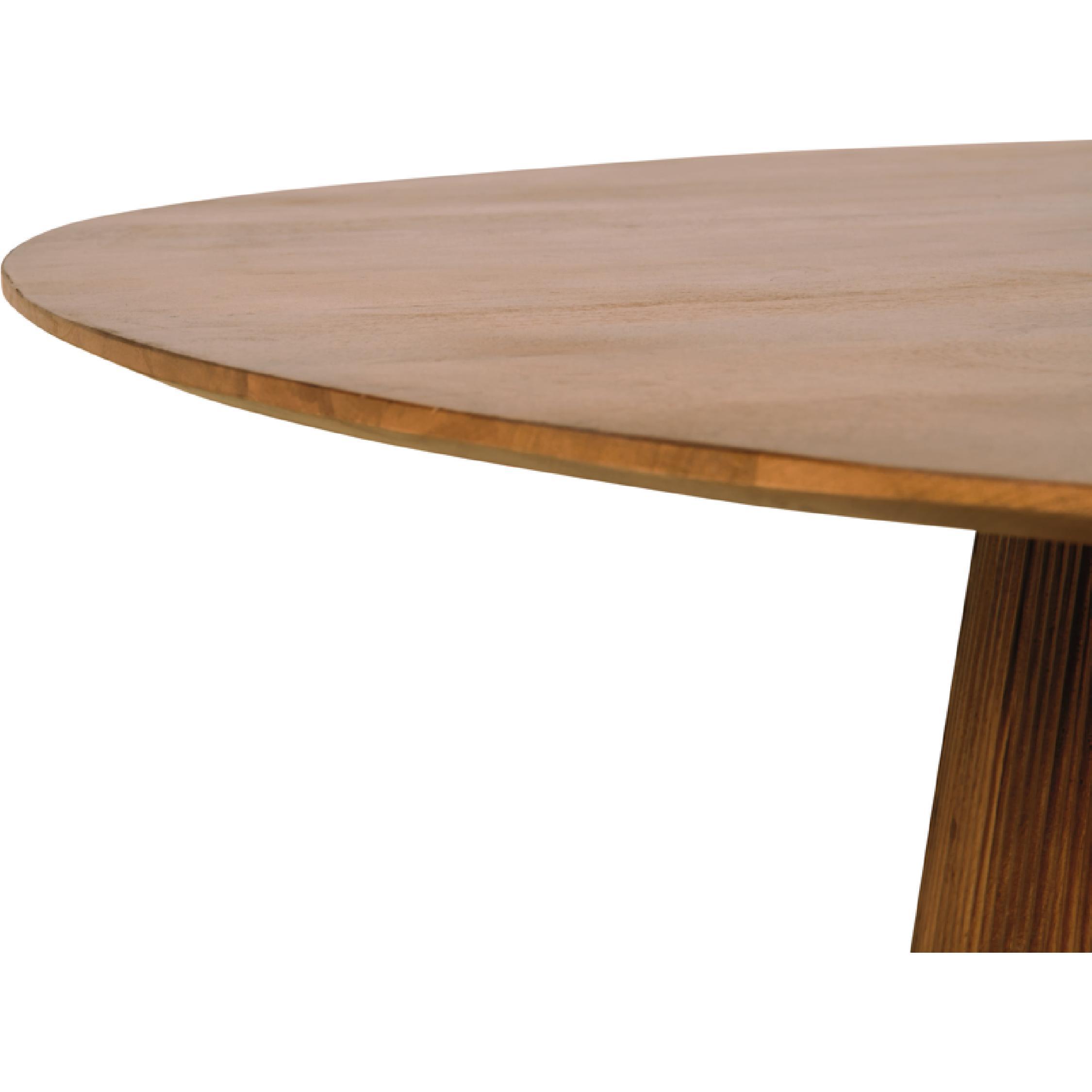 ronde mangohouten eettafel Nala 150 cm afbeelding 4