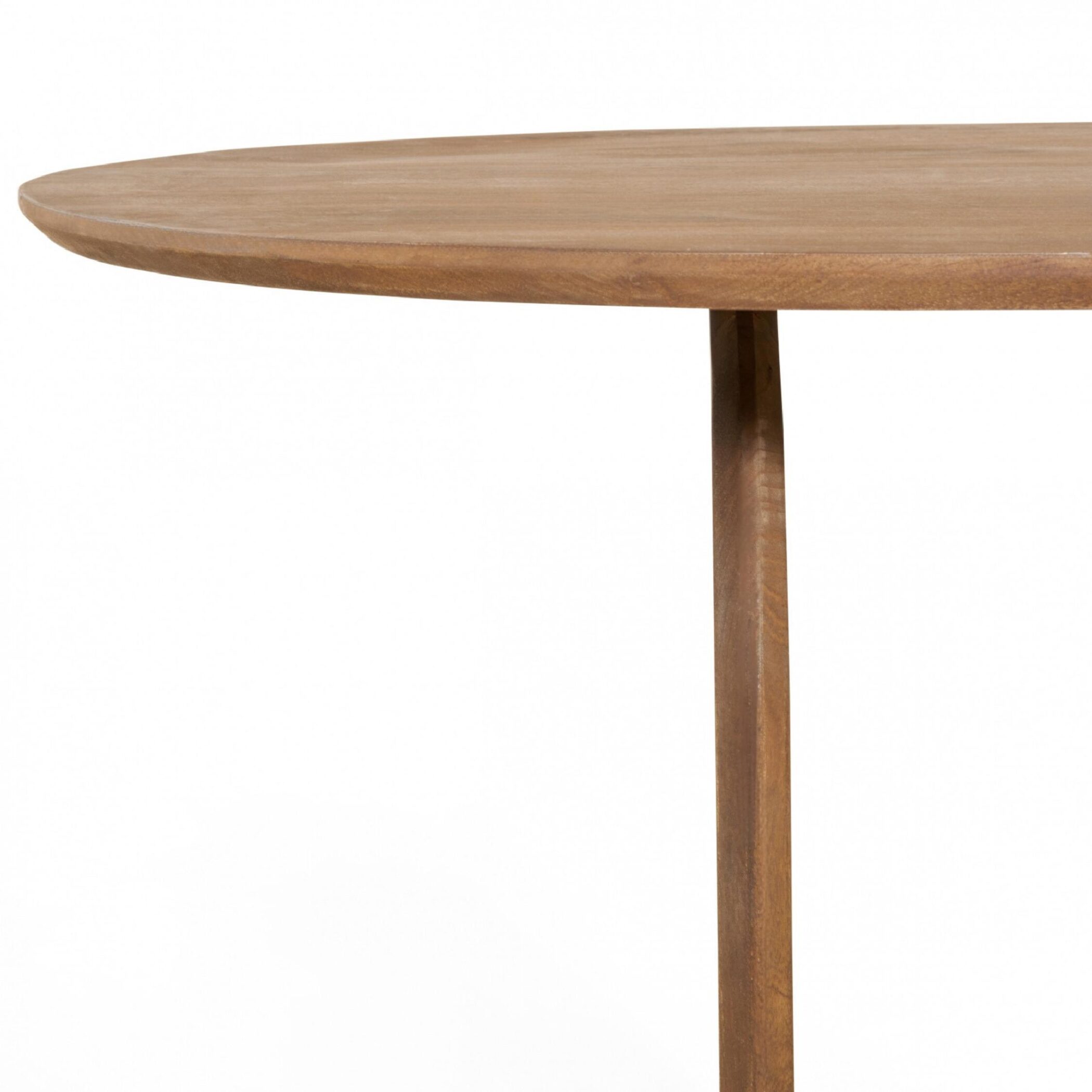 ovale mangohouten eettafel Eira 200x100 cm afbeelding 5