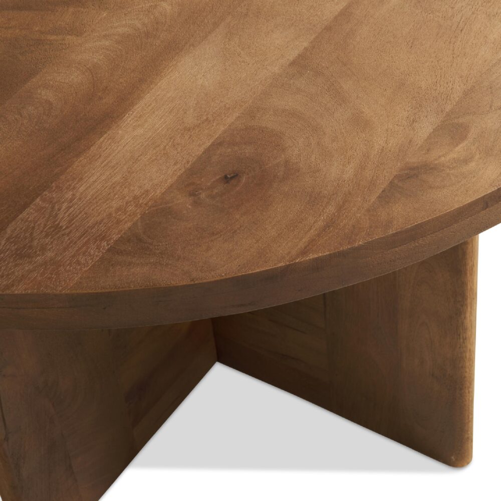 ronde mangohouten eettafel Jona 120 cm afbeelding 4