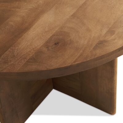 ronde mangohouten eettafel Jona 120 cm afbeelding 4