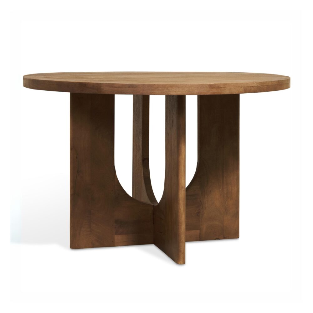 ronde mangohouten eettafel Jona 120 cm afbeelding 1