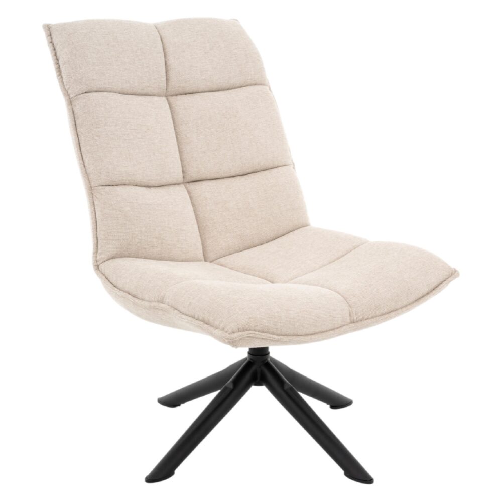 beige linnen draaifauteuil Liv afbeelding 4