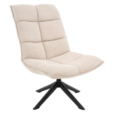 beige linnen draaifauteuil Liv afbeelding 4