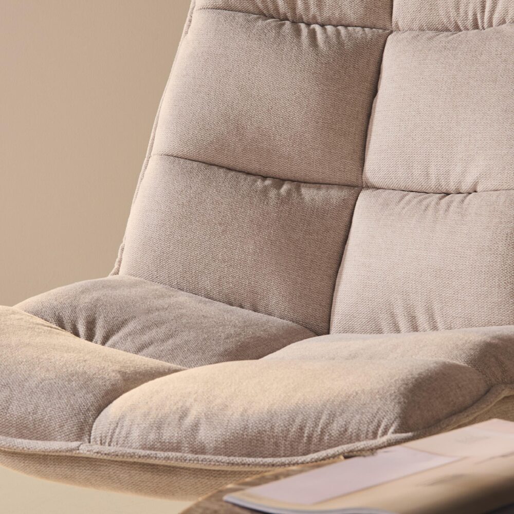 beige linnen draaifauteuil Liv afbeelding 5