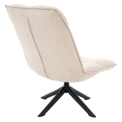 beige linnen draaifauteuil Liv afbeelding 3