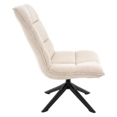 beige linnen draaifauteuil Liv afbeelding 2
