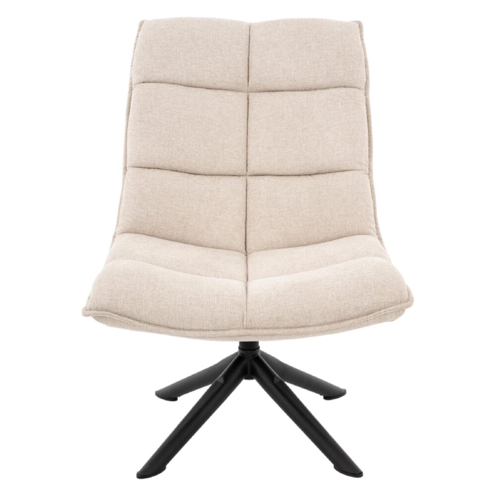 beige linnen draaifauteuil Liv afbeelding 1