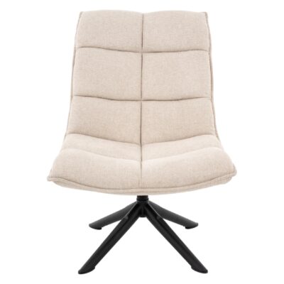 beige linnen draaifauteuil Liv afbeelding 1