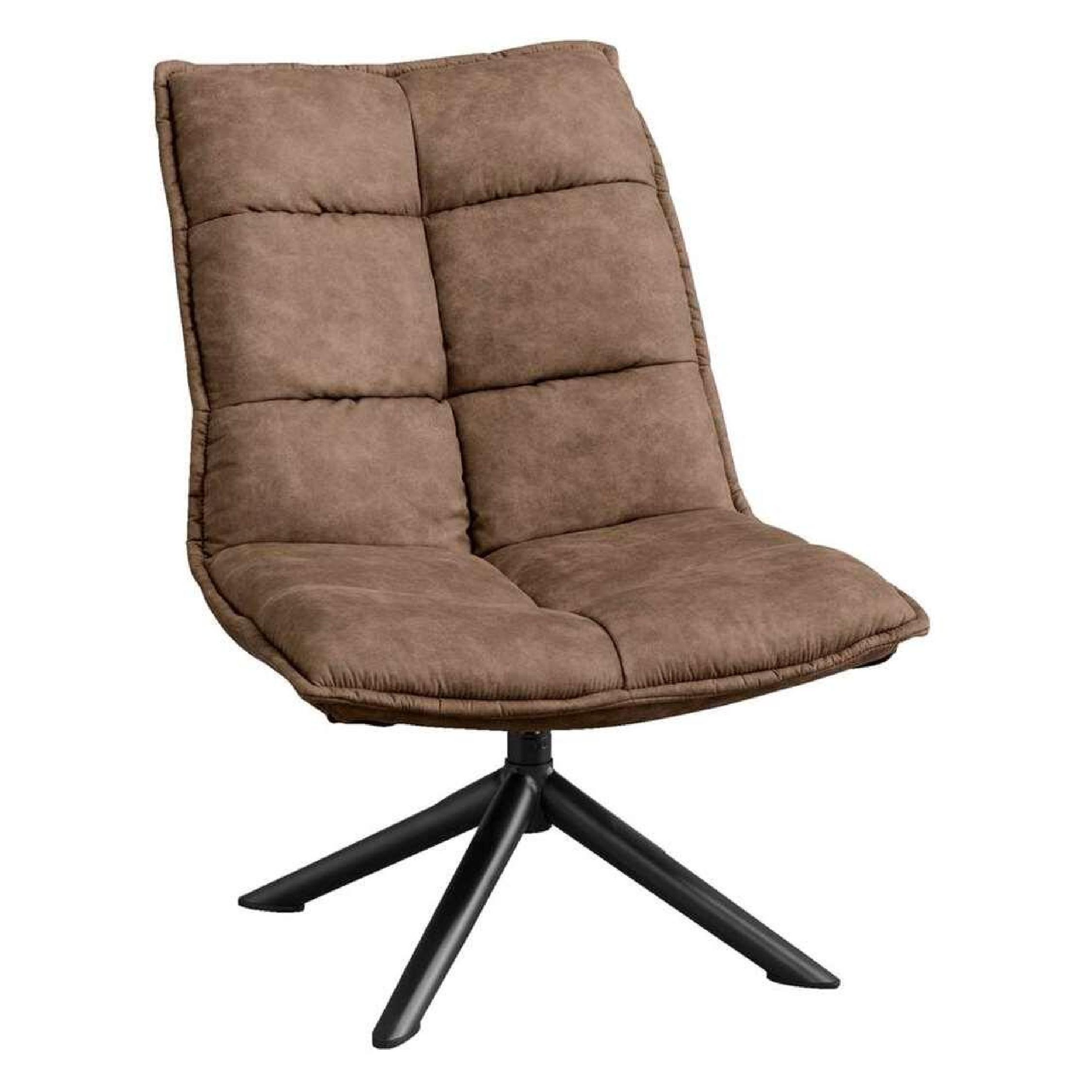 draaifauteuil Liv taupe microleder afbeelding 2