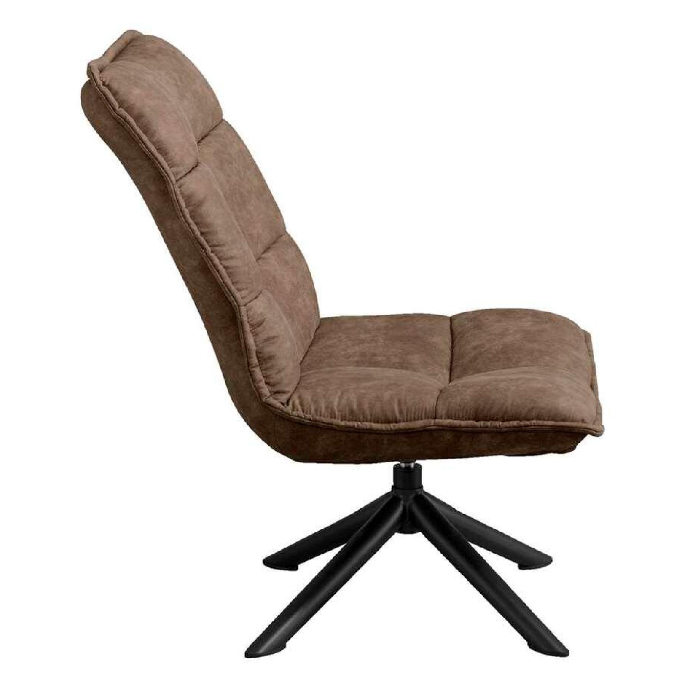 draaifauteuil Liv taupe microleder afbeelding 3