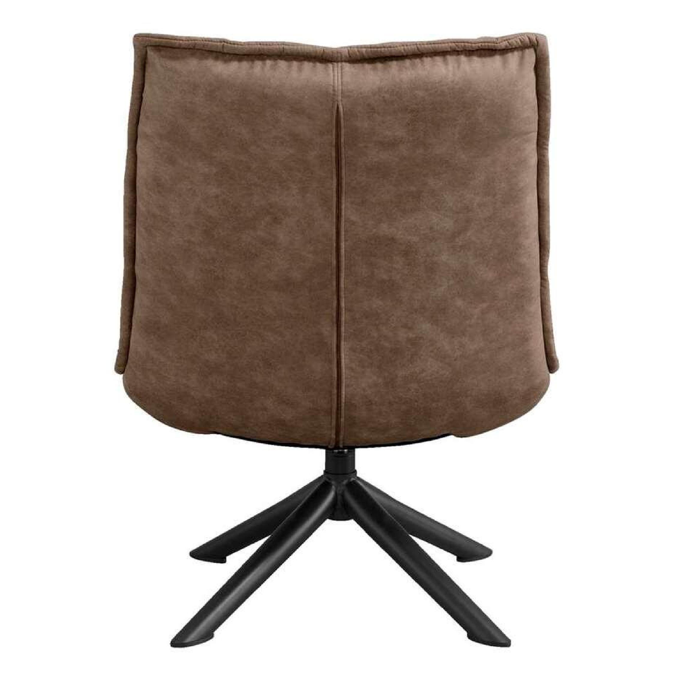 draaifauteuil Liv taupe microleder afbeelding 4