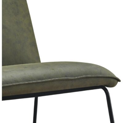 groene microleder fauteuil Lokan afbeelding 6
