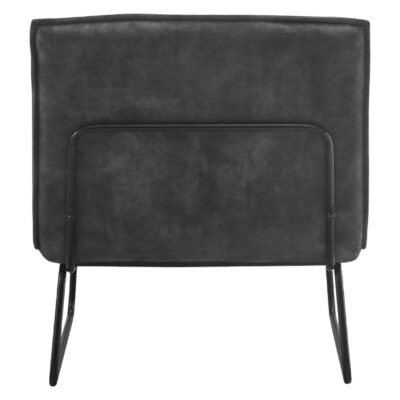 antraciet velvet fauteuil Lokan afbeelding 4