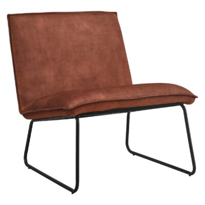 velvet relaxfauteuil Lokan terracotta afbeelding 1