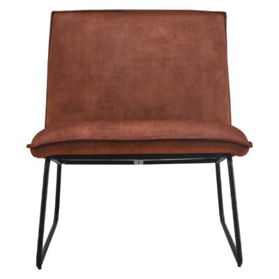 velvet relaxfauteuil Lokan terracotta afbeelding 2