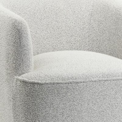 bouclé loungestoel beige afbeelding 2