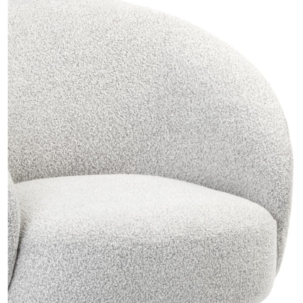 bouclé fauteuil naturel afbeelding 2