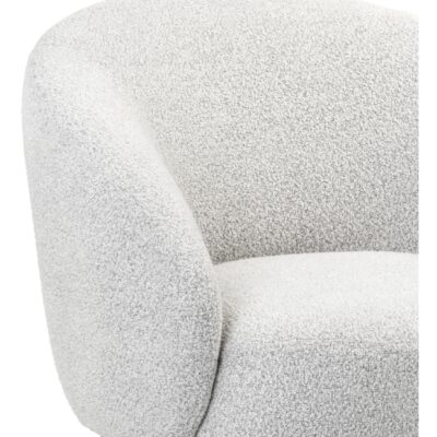 bouclé fauteuil naturel afbeelding 3