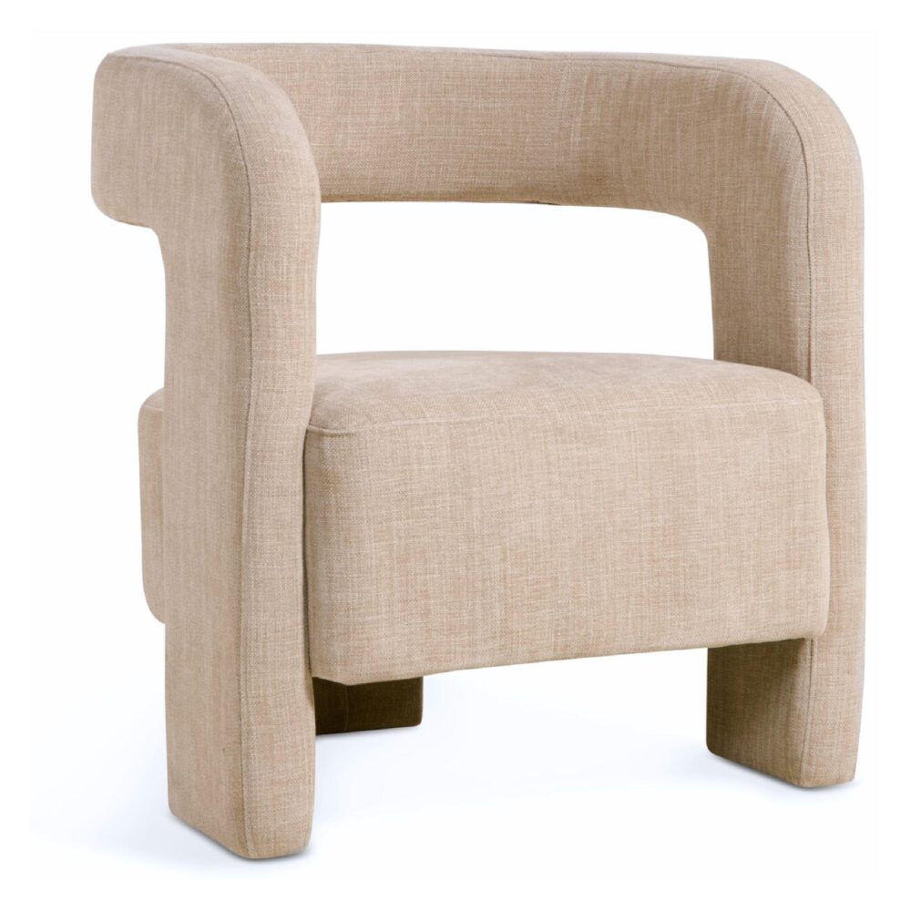 Scandinavische beige fauteuil Noor afbeelding 1