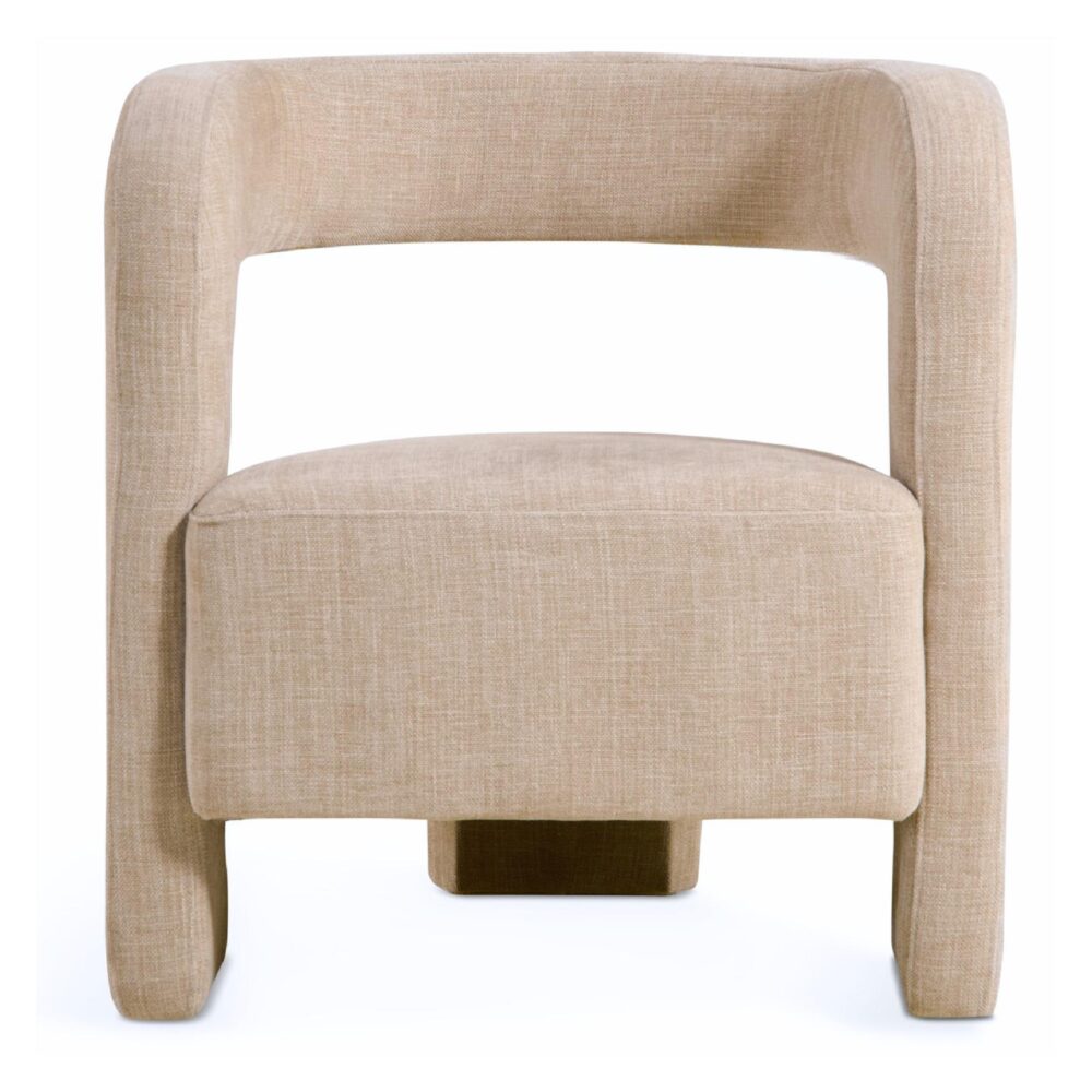 Scandinavische beige fauteuil Noor afbeelding 2