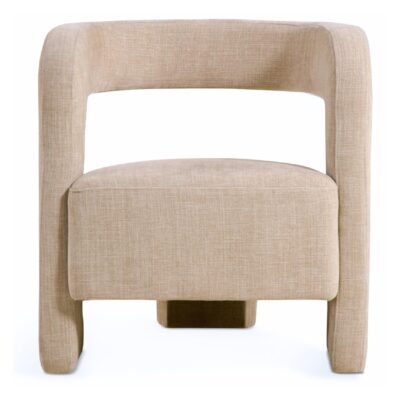 Scandinavische beige fauteuil Noor afbeelding 2