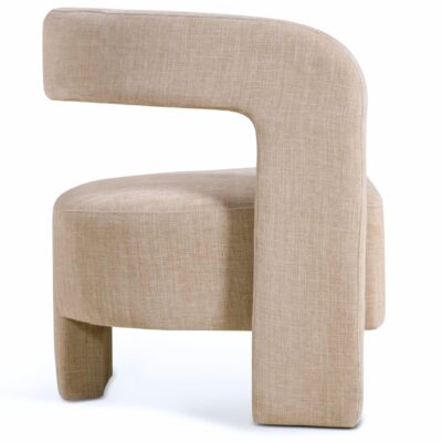 Scandinavische beige fauteuil Noor afbeelding 5