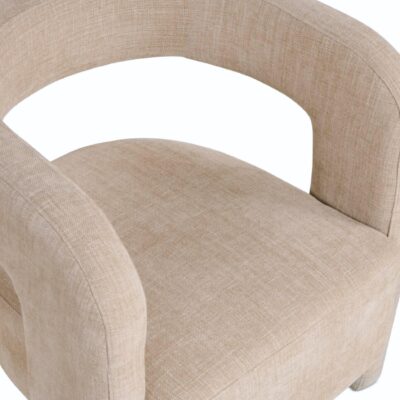 Scandinavische beige fauteuil Noor afbeelding 3
